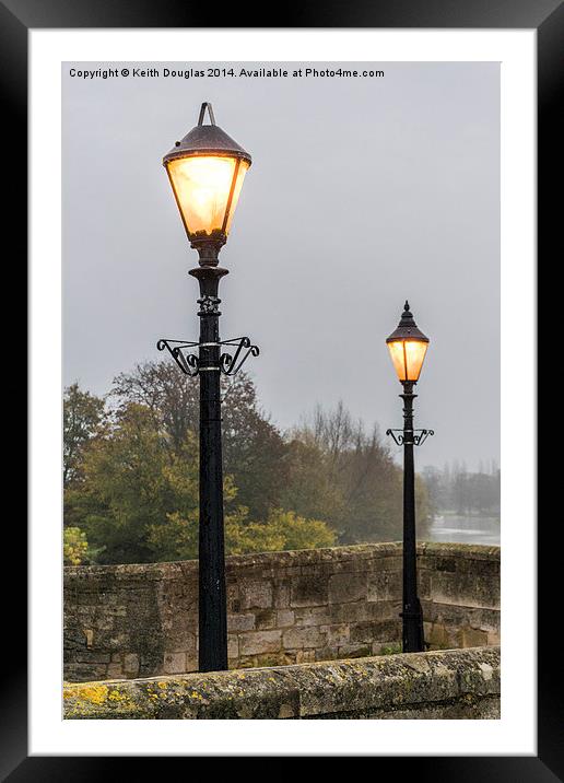  Two lamposts Framed Mounted Print by Keith Douglas