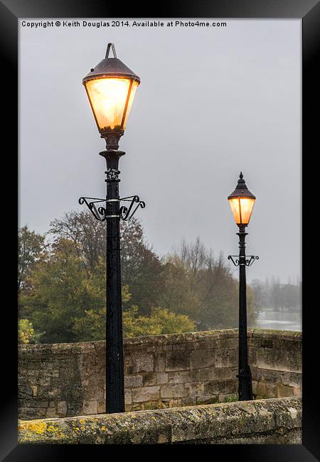  Two lamposts Framed Print by Keith Douglas