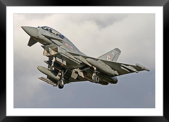  Eurofighter Typhoon Framed Mounted Print by Rachel & Martin Pics
