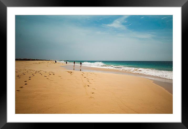  Beach walk Boa Vista Framed Mounted Print by Stuart Jack