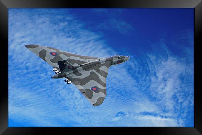  Avro Vulcan Framed Print by Geoff Storey
