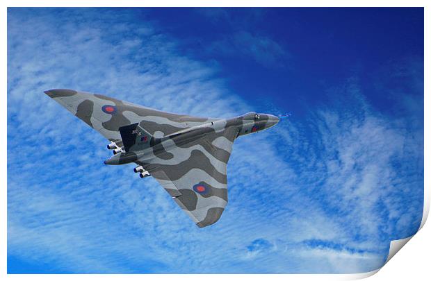  Avro Vulcan Print by Geoff Storey
