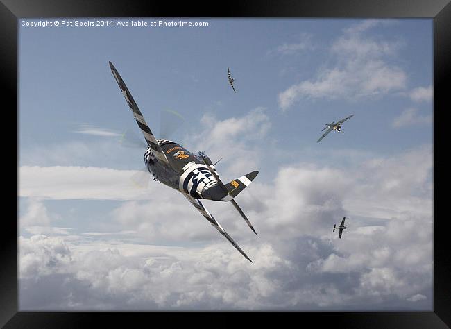 P47- FW190 - Carousel  Framed Print by Pat Speirs