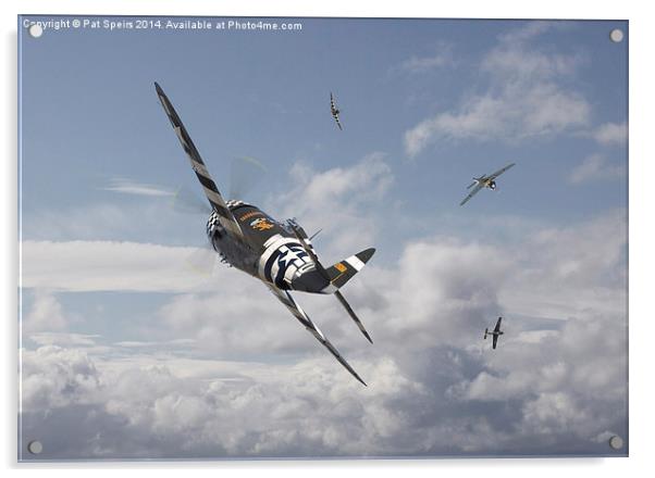 P47- FW190 - Carousel  Acrylic by Pat Speirs