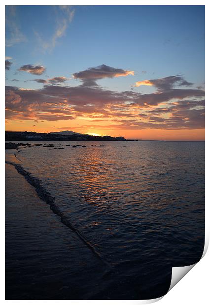  Estepona sunrise on the Costa del Sol Spain  Print by Jonathan Evans