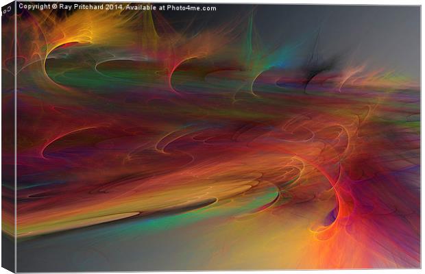 Fractal Swirls Canvas Print by Ray Pritchard
