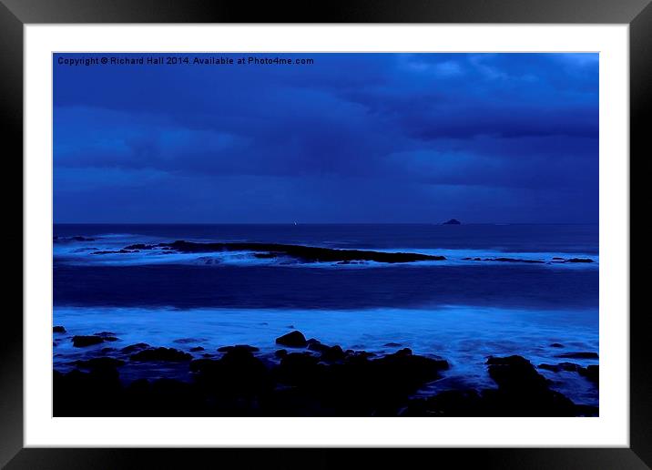  After Sunset Sennen Cove Cornwall  Framed Mounted Print by Richard Hall