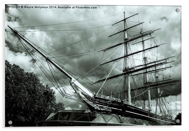  Cutty Sark Greenwich Acrylic by Wayne Molyneux