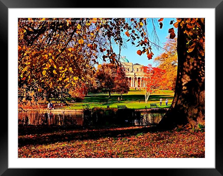 Pittville Pump Room In Autumn.  Framed Mounted Print by Jason Williams