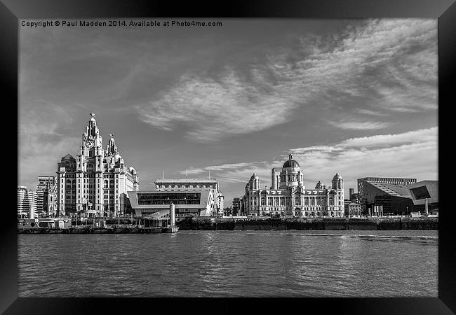 Liverpool waterfront Framed Print by Paul Madden