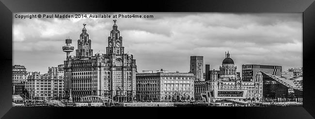 The Three Graces of Liverpool Framed Print by Paul Madden
