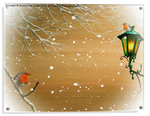  Christmas Acrylic by Sharon Lisa Clarke