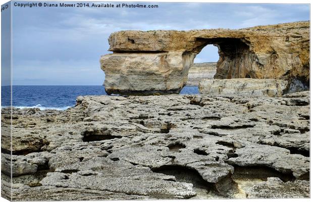 The Azure Window  Canvas Print by Diana Mower