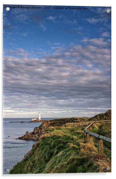  Lighthouse Walk Acrylic by George Davidson