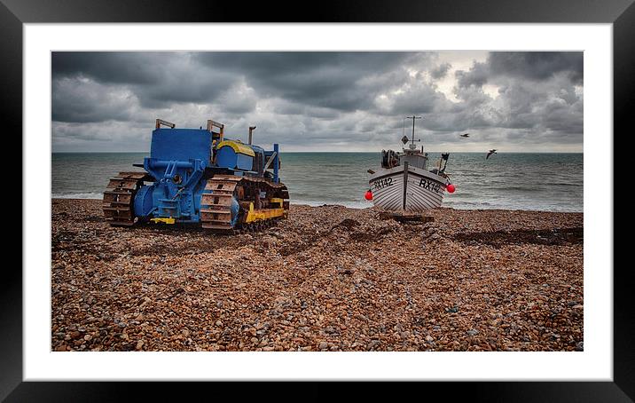 Hastings Beach Framed Mounted Print by Nigel Jones