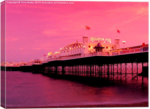  Brighton Pier Canvas Print by Terry Busby