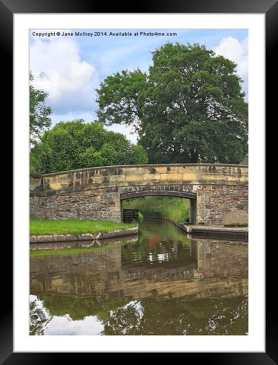Canal Bridge Framed Mounted Print by Jane McIlroy