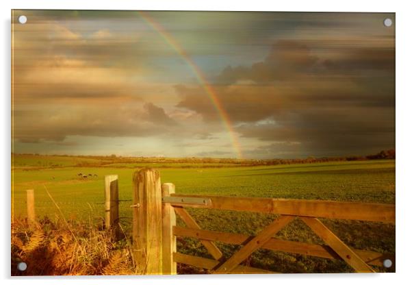  Rainbow's End. Acrylic by Heather Goodwin