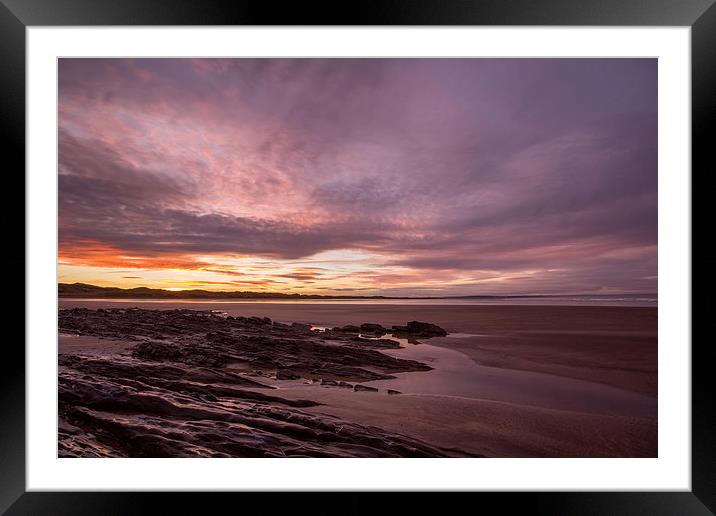  Sunrise at Saunton Sands Framed Mounted Print by Dave Wilkinson North Devon Ph