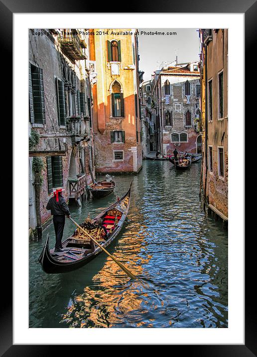  Gondola  Framed Mounted Print by Thanet Photos