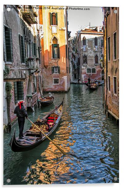  Gondola  Acrylic by Thanet Photos