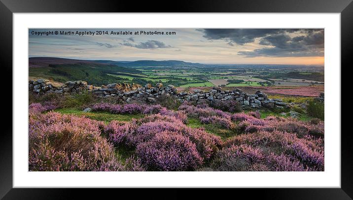  Purple Summer Framed Mounted Print by Martin Appleby