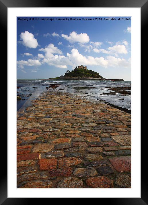 St Michaels Mount  Framed Mounted Print by Graham Custance