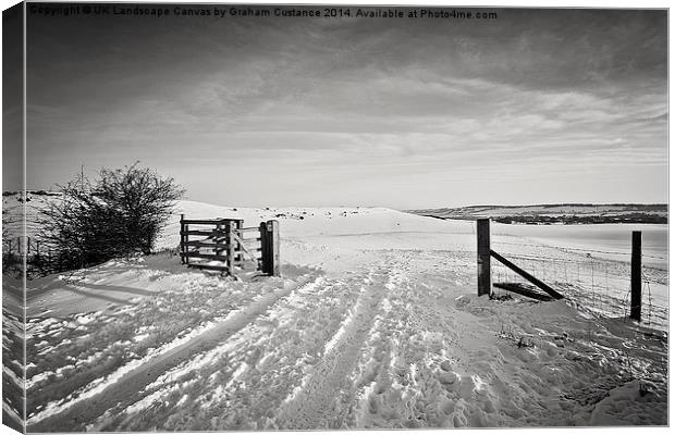  The Ridgeway Canvas Print by Graham Custance