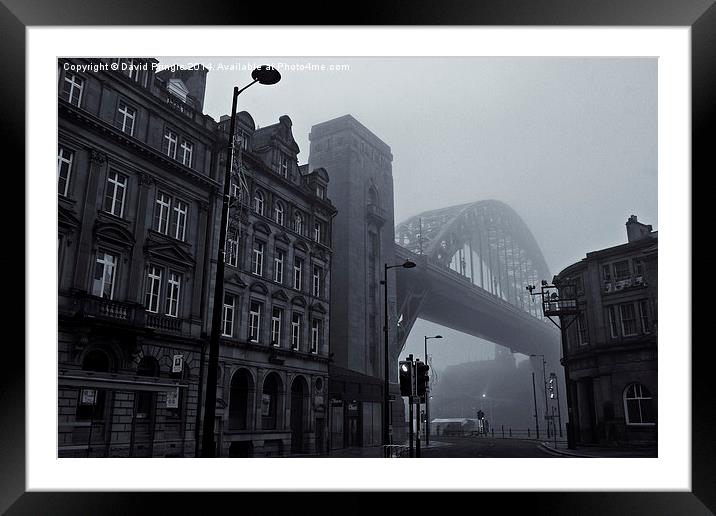 Fog on the Tyne Framed Mounted Print by David Pringle