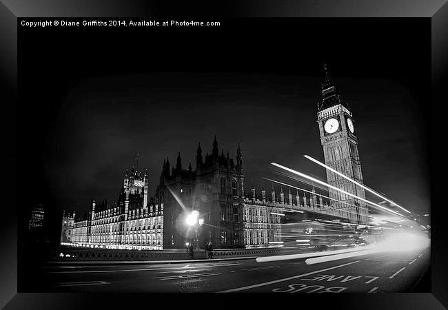  Houses Of Parliament, Westminster Framed Print by Diane Griffiths