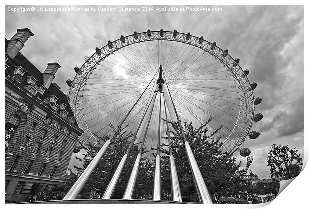  London Eye Print by Graham Custance