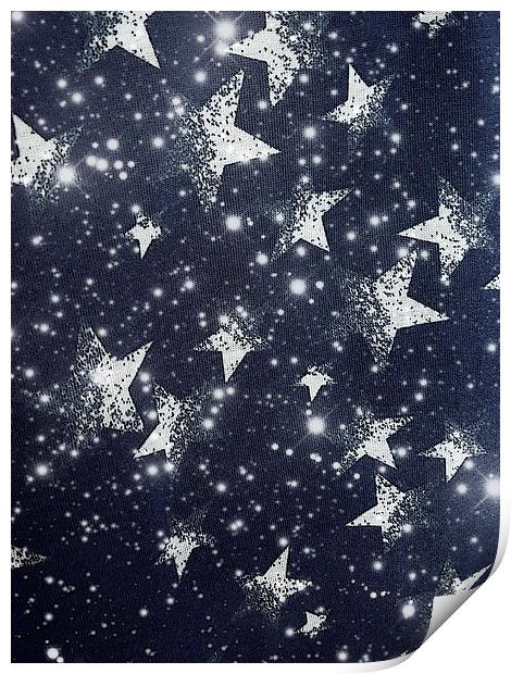  printed stars Print by Heather Newton