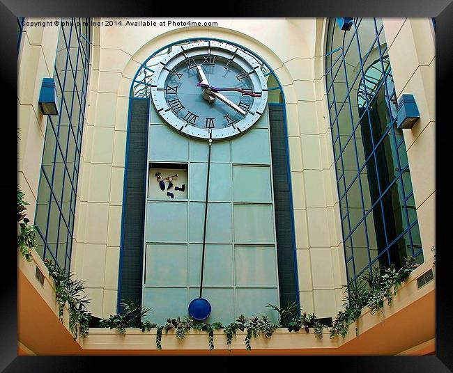  Weston super mare's clock Framed Print by philip milner