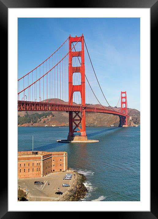  Golden Gate Bridge Framed Mounted Print by Val Saxby LRPS