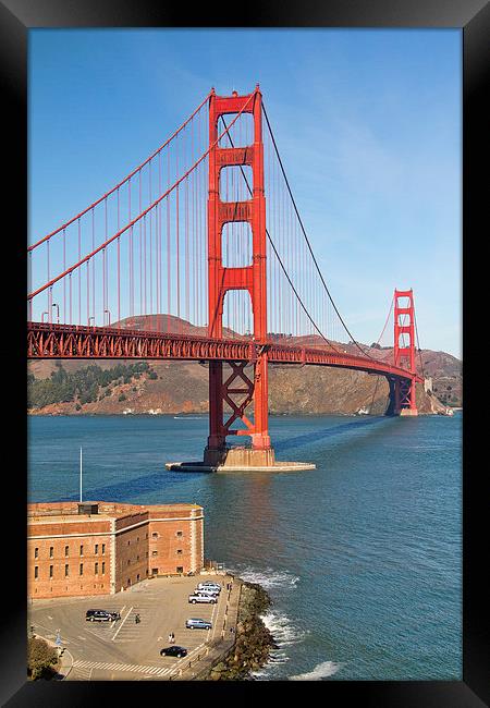  Golden Gate Bridge Framed Print by Val Saxby LRPS