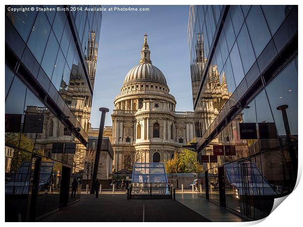  St Pauls Cathedral Print by Stephen Birch