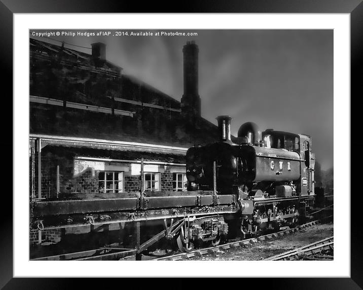 Saddle Tank at Didcot  Framed Mounted Print by Philip Hodges aFIAP ,
