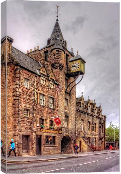 Tolbooth at the Canongate Canvas Print by Tom Gomez
