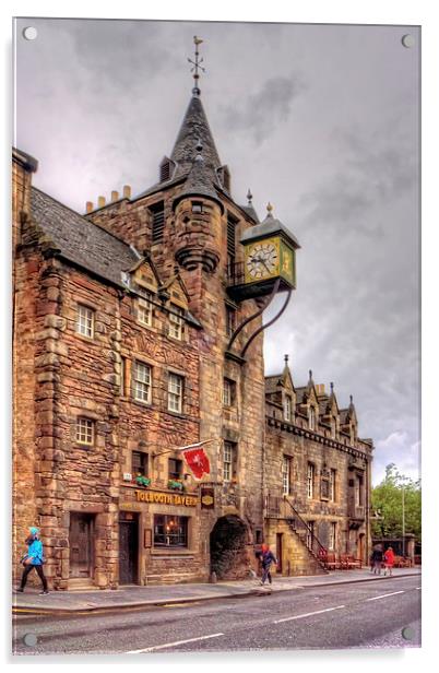 Tolbooth at the Canongate Acrylic by Tom Gomez