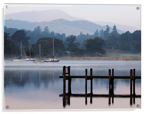 Misty morning at Ambleside Acrylic by Susan Tinsley