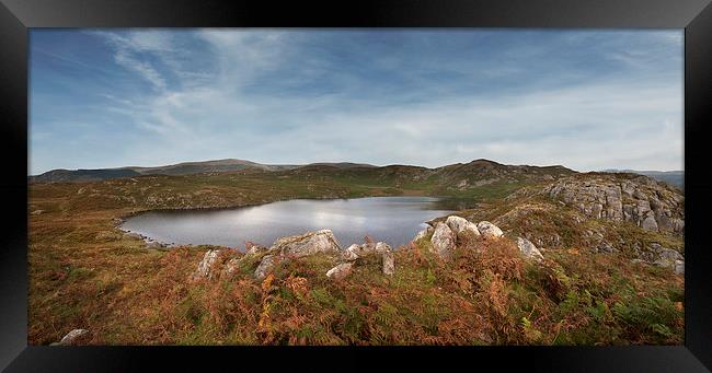  Blea Tarn Eskdale lake district Cumbria Framed Print by Eddie John