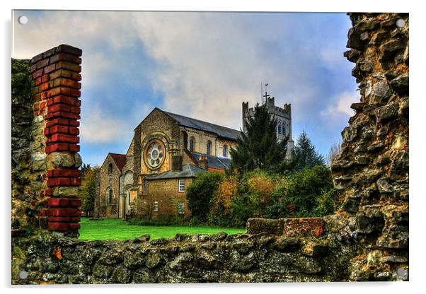  waltham abbey Acrylic by nick wastie