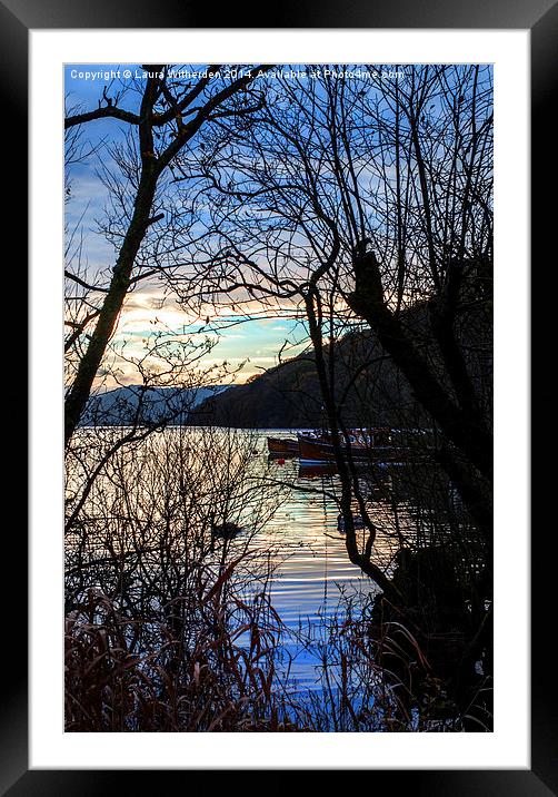 Loch Lomond Sunset  Framed Mounted Print by Laura Witherden