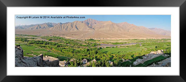  Diskit town panorama Framed Mounted Print by Lalam M