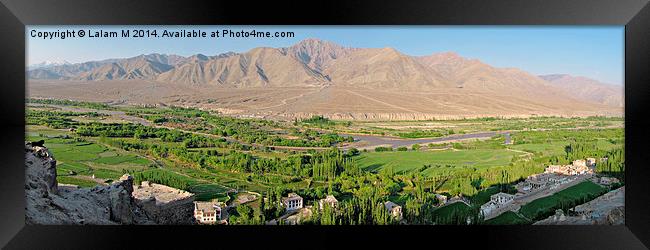  Diskit town panorama Framed Print by Lalam M