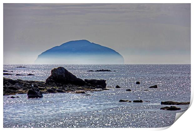 Misty Ailsa Craig Print by Tom Gomez