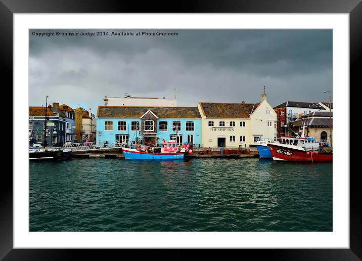  weymouth Harbour Dorset uk  Framed Mounted Print by Heaven's Gift xxx68