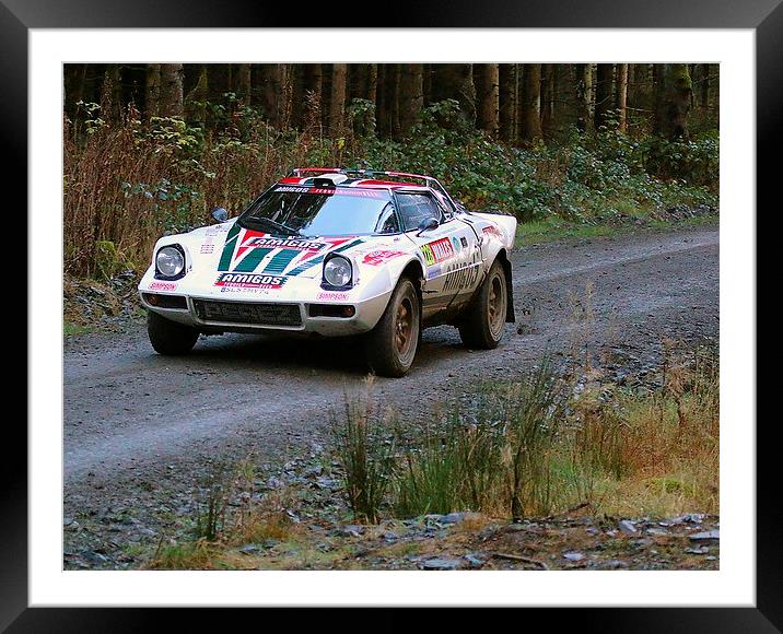 Blazing Stratos: Rally GB Showdown Framed Mounted Print by Graham Parry