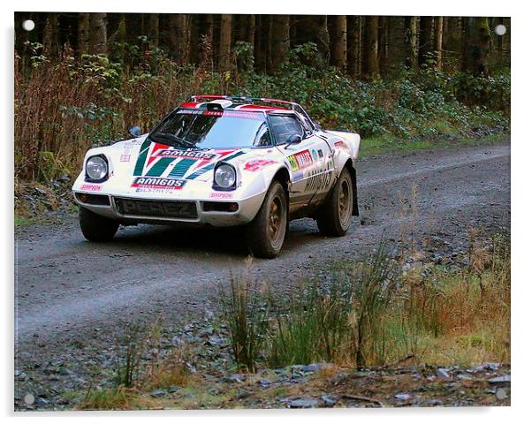 Blazing Stratos: Rally GB Showdown Acrylic by Graham Parry