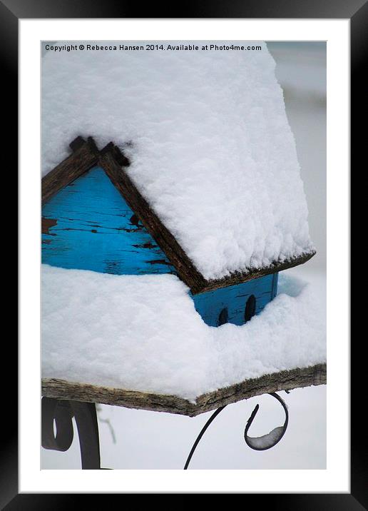  A Very Snowy Winter Framed Mounted Print by Rebecca Hansen